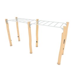 Dubbele monkey bar robinia